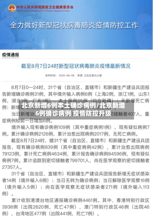 北京新增6例本土确诊病例/北京新增6例确诊病例 疫情防控升级