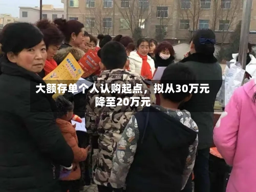 大额存单个人认购起点，拟从30万元降至20万元-第2张图片