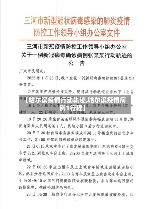 【哈尔滨疫情行动轨迹,哈尔滨疫情病例1行程】-第2张图片