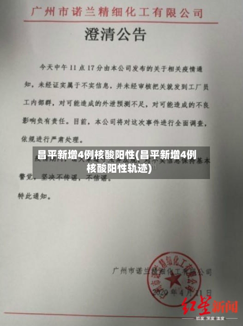 昌平新增4例核酸阳性(昌平新增4例核酸阳性轨迹)-第2张图片