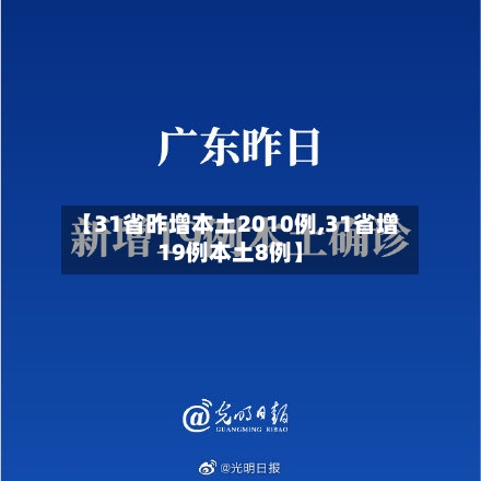 【31省昨增本土2010例,31省增19例本土8例】-第2张图片