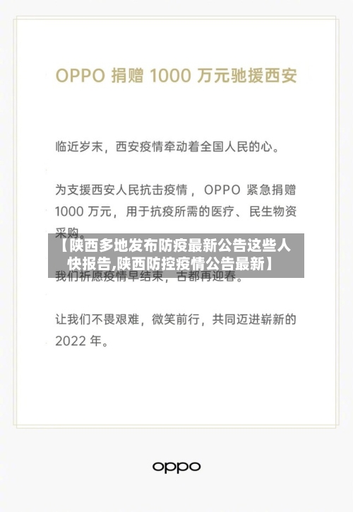 【陕西多地发布防疫最新公告这些人快报告,陕西防控疫情公告最新】